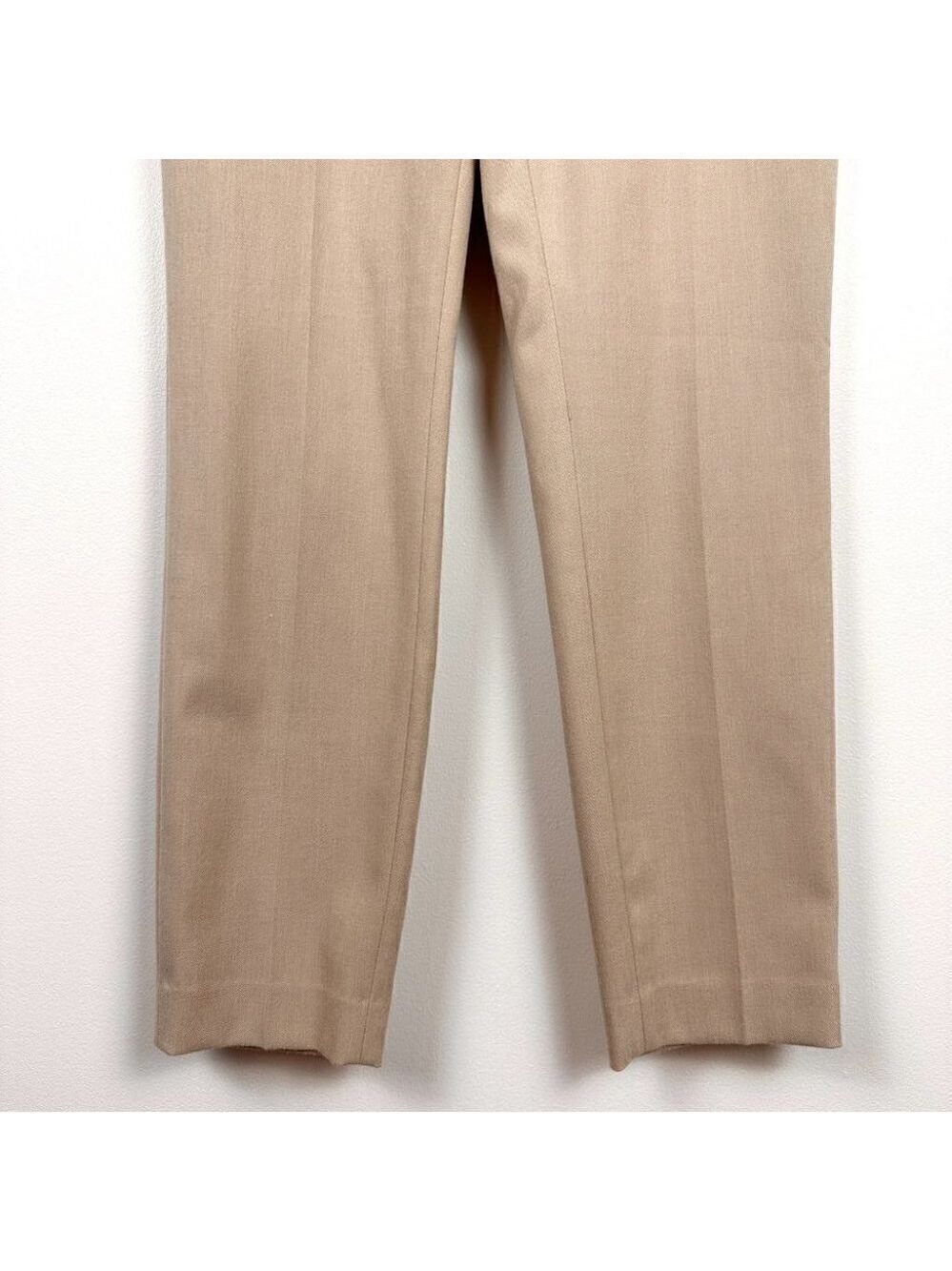 RW&Co. Womens Slim Leg Trousers Beige Size 4 Suiting Signature Fit Ankle Length - Picture 5 of 11